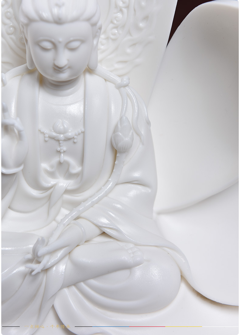 Yutang dai household ceramics guanyin bodhisattva tathagata earth treasure of Buddha furnishing articles/western three holy dance holy