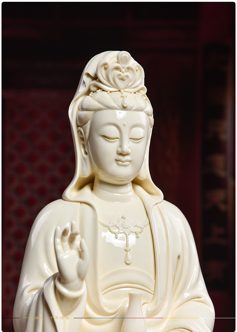 Bao yutang dai dehua ceramic antique ivory phase avalokitesvara worship that occupy the home furnishing articles/graciousness the goddess of mercy corps