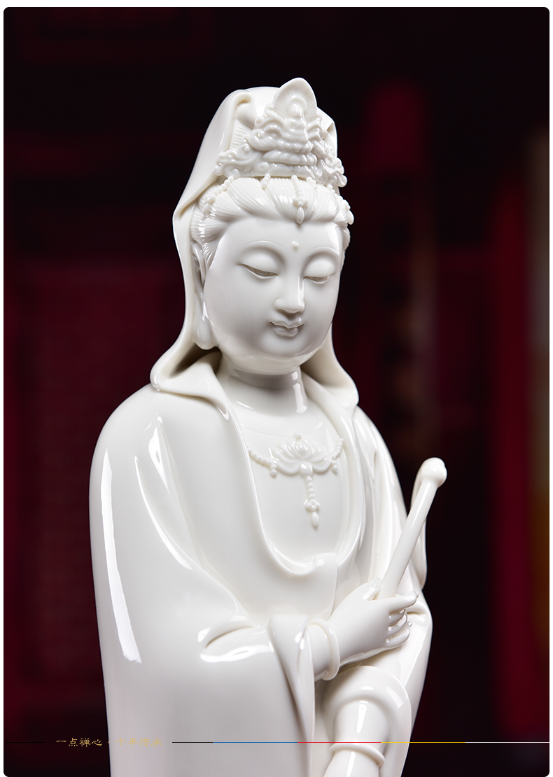 Yutang dai dehua white porcelain graciousness tuas gods home worship goddess of mercy Buddha ceramic jade white dust guanyin
