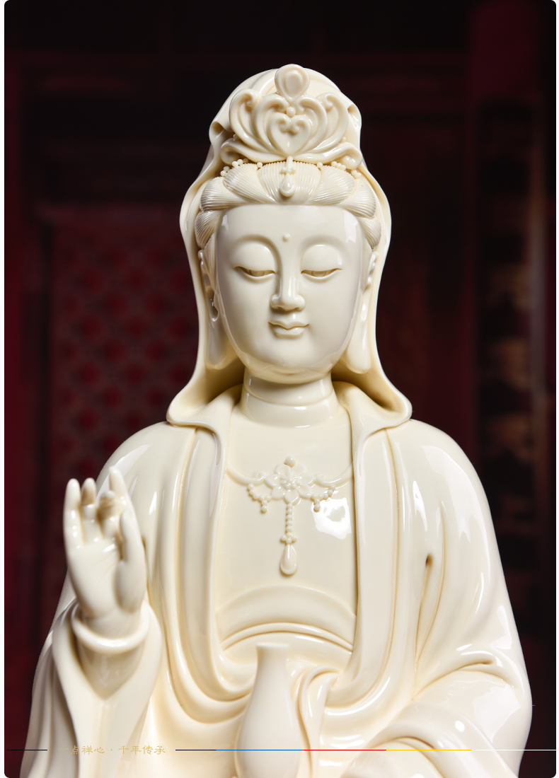 Bao yutang dai dehua ceramic antique ivory phase avalokitesvara worship that occupy the home furnishing articles/graciousness the goddess of mercy corps