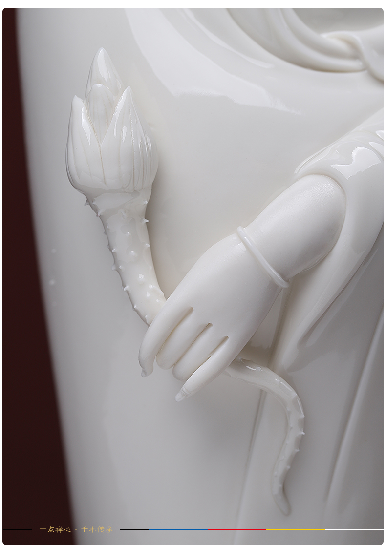 Yutang dai household dehua white porcelain avalokitesvara consecrate figure of Buddha that occupy the home furnishing articles/xiangyun graciousness the goddess of mercy corps