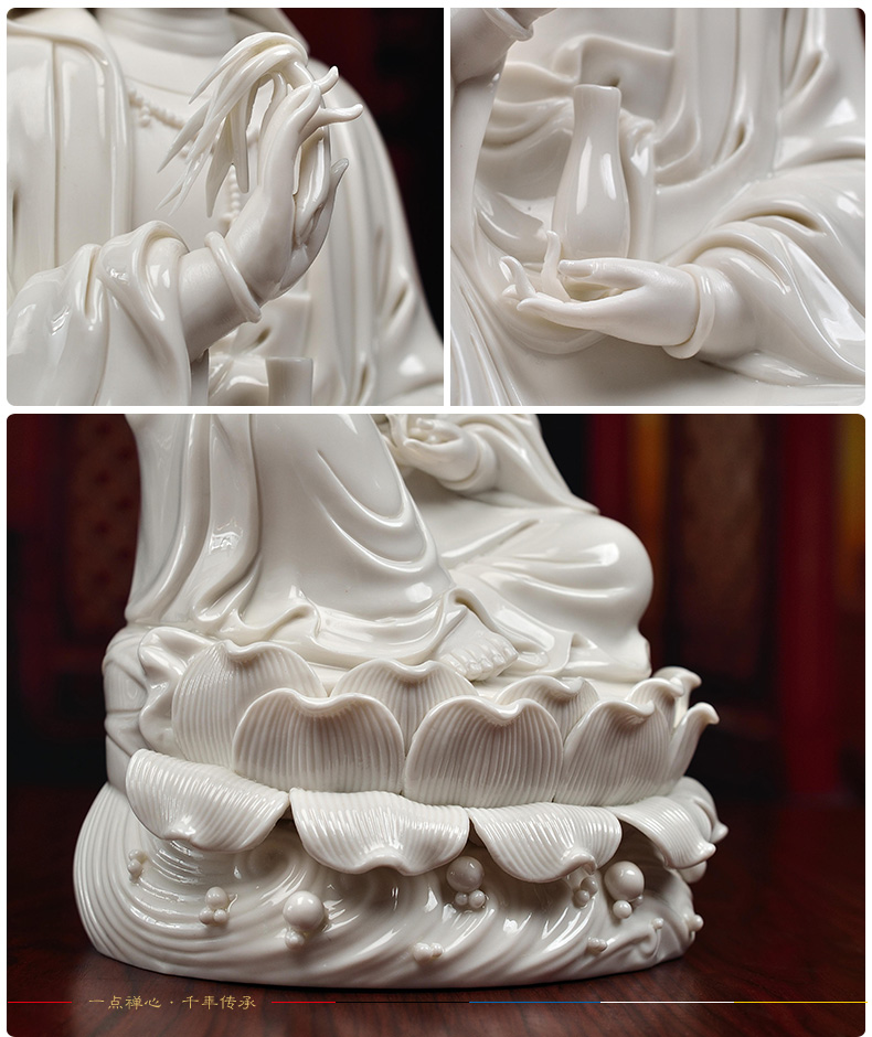 Yutang dai of the south China sea guanyin Buddha to occupy the home for avalokitesvara like Buddha home furnishing articles dehua white porcelain