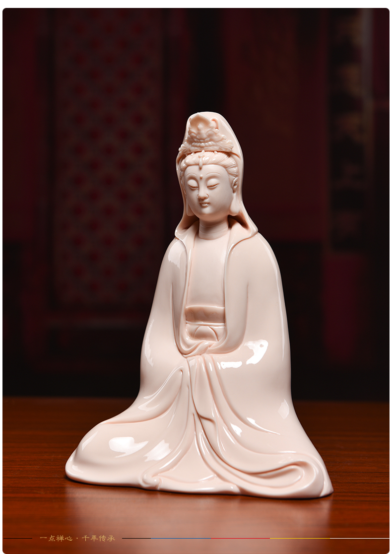 Yutang dai ceramic small guanyin Buddha to occupy the home furnishing articles at home avalokitesvara like car decoration