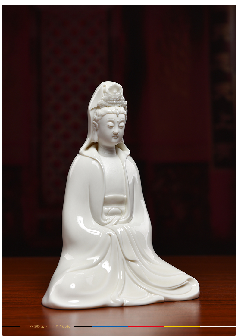 Yutang dai ceramic small guanyin Buddha to occupy the home furnishing articles at home avalokitesvara like car decoration