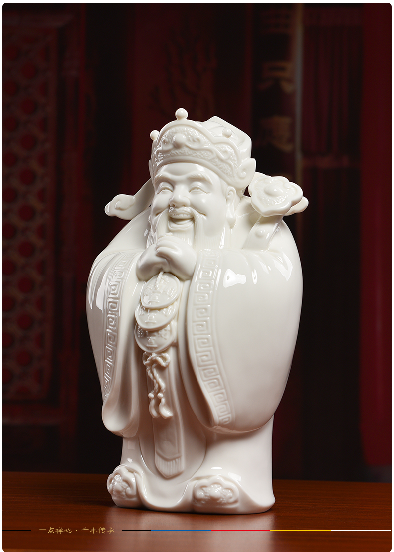 Yutang dai ceramic household wealth to wen shops opening gifts small sitting room color of Buddha furnishing articles