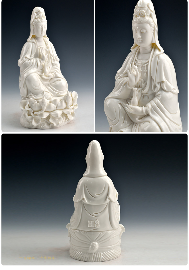 Yutang dai of the south China sea guanyin Buddha to occupy the home for avalokitesvara like Buddha home furnishing articles dehua white porcelain