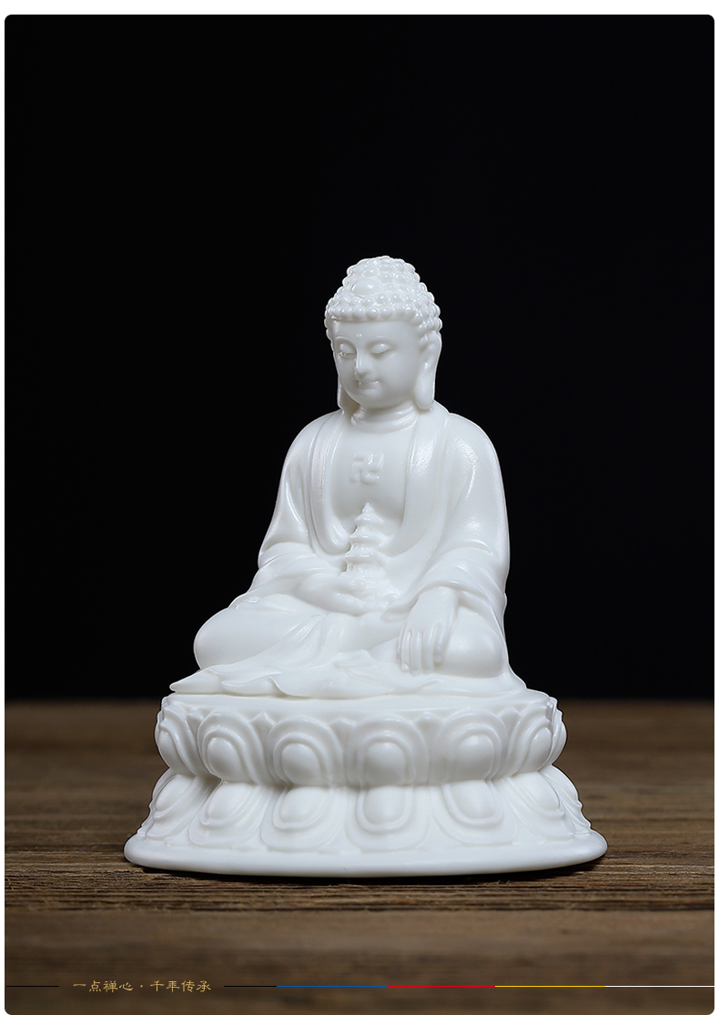 Yutang dai ceramic home to medicine the guru Buddha amitabha Buddha sakyamuni tathagata Buddha triple gem furnishing articles