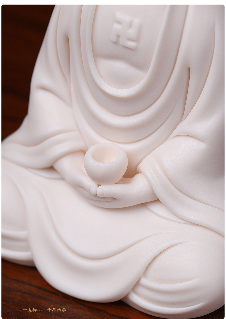 Yutang dai household dehua white porcelain guanyin bodhisattva Buddha shakyamuni Buddha worship that occupy the home furnishing articles/take the Buddha