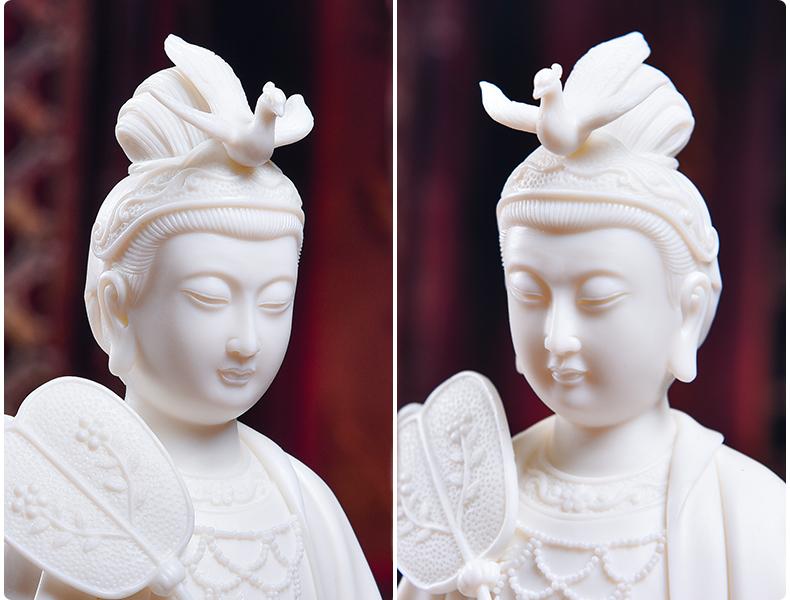 Yutang dai dehua ceramic Buddha home furnishing articles worship Taoist statues of Buddha sunchon develping the Notre Dame