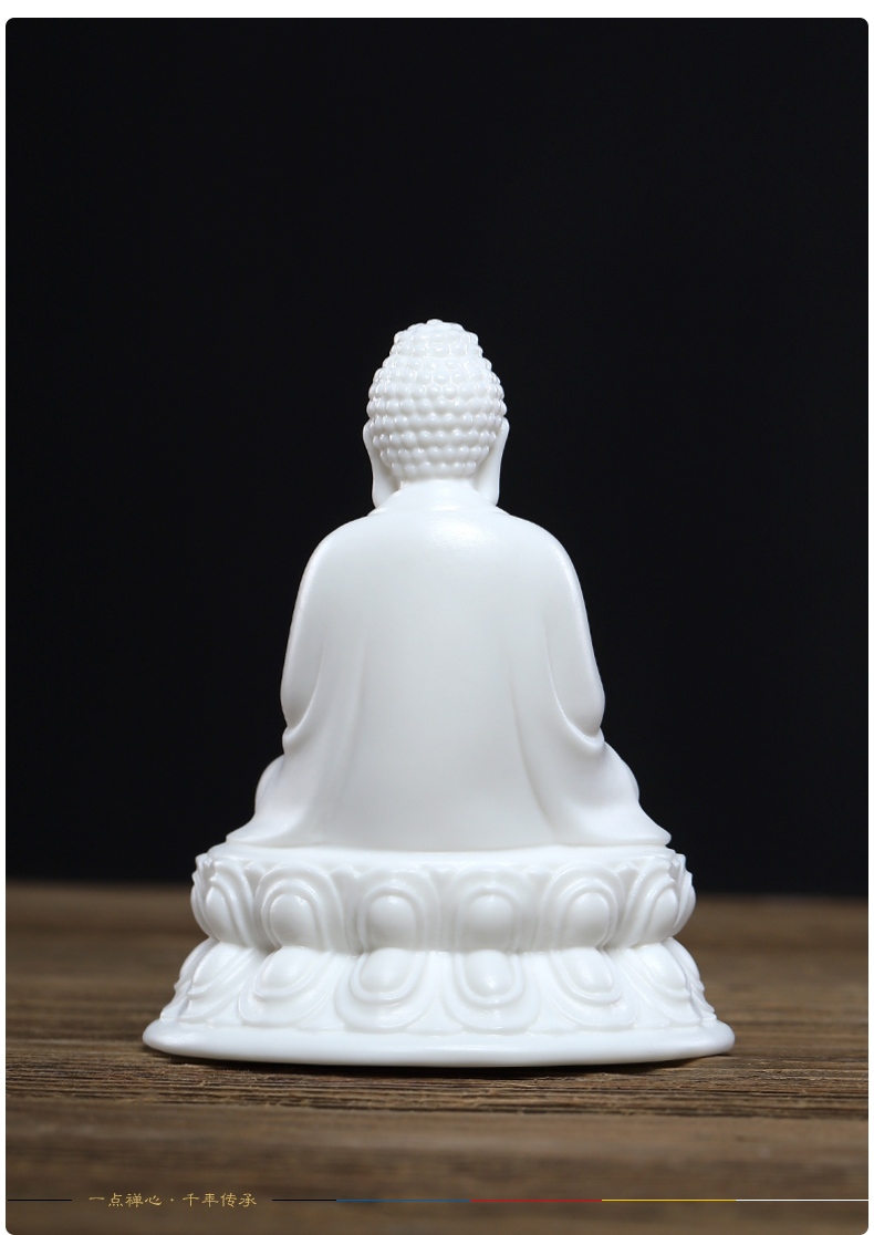 Yutang dai ceramic home to medicine the guru Buddha amitabha Buddha sakyamuni tathagata Buddha triple gem furnishing articles