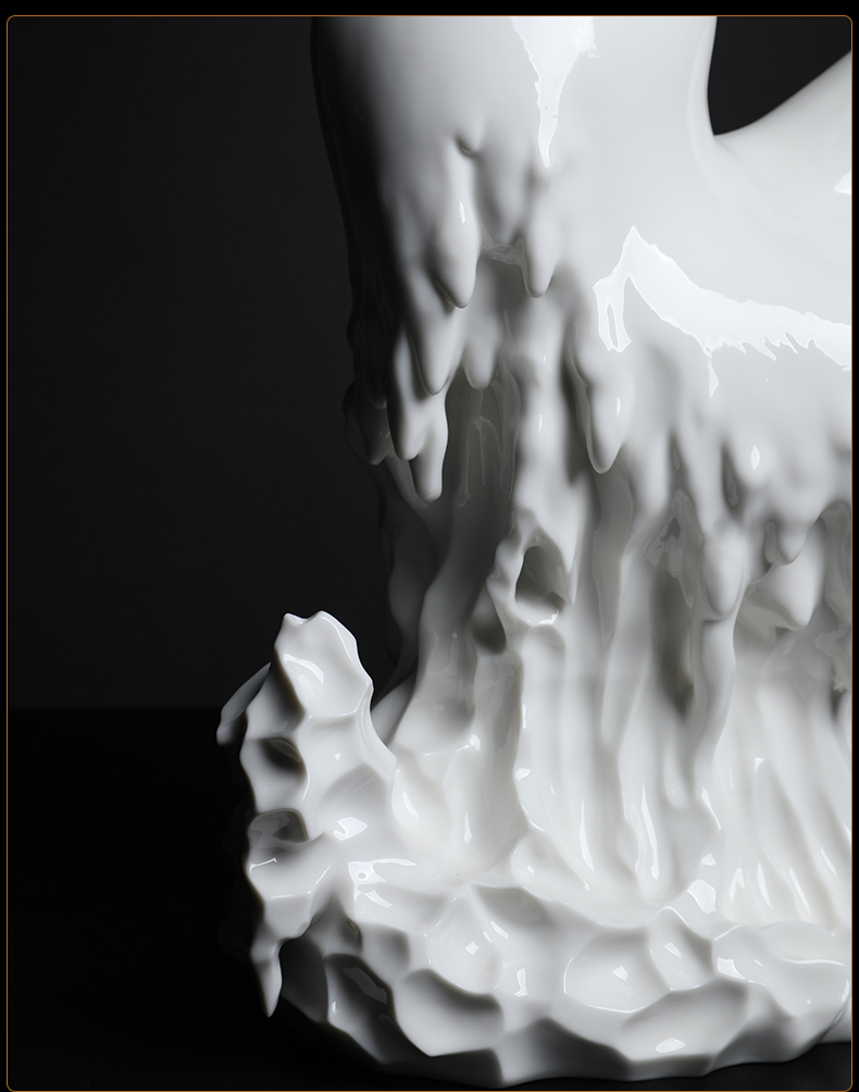 Yutang dai dehua white porcelain Su Xianzhong zen master its art collection decoration furnishing articles "assert"