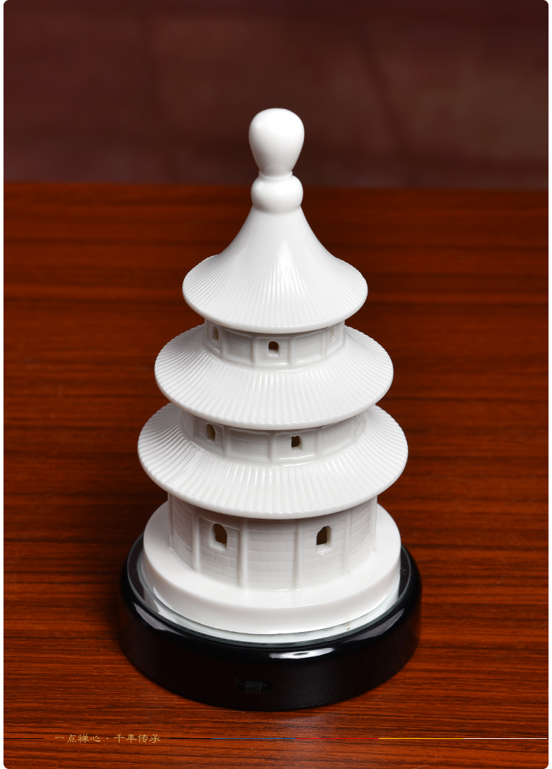 Yutang dai household ceramics ('m lamps for furnishing articles GongDeng with lamp holder before Buddha buddhist supplies/colorful tower lamp