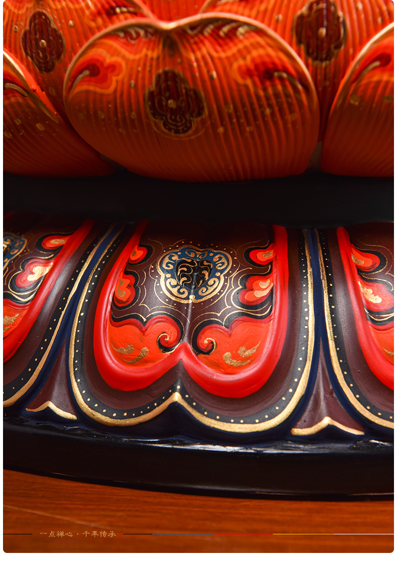 Yutang dai shut down is off the shelves 】 【 very colourful gods worship that occupy the home furnishing articles three holy ceramic Buddha in the west