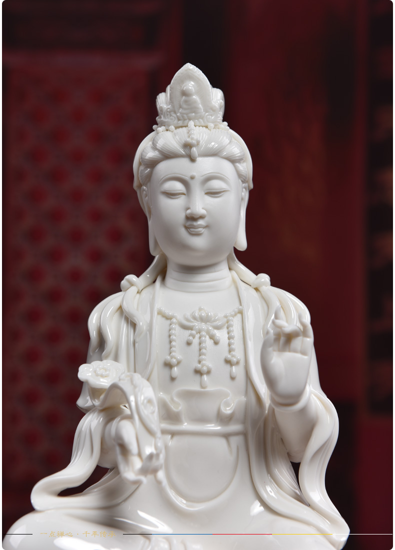 Yutang dai dehua ceramic household Buddha crafts home furnishing articles/manjusri bodhisattva PuXianPu Mr