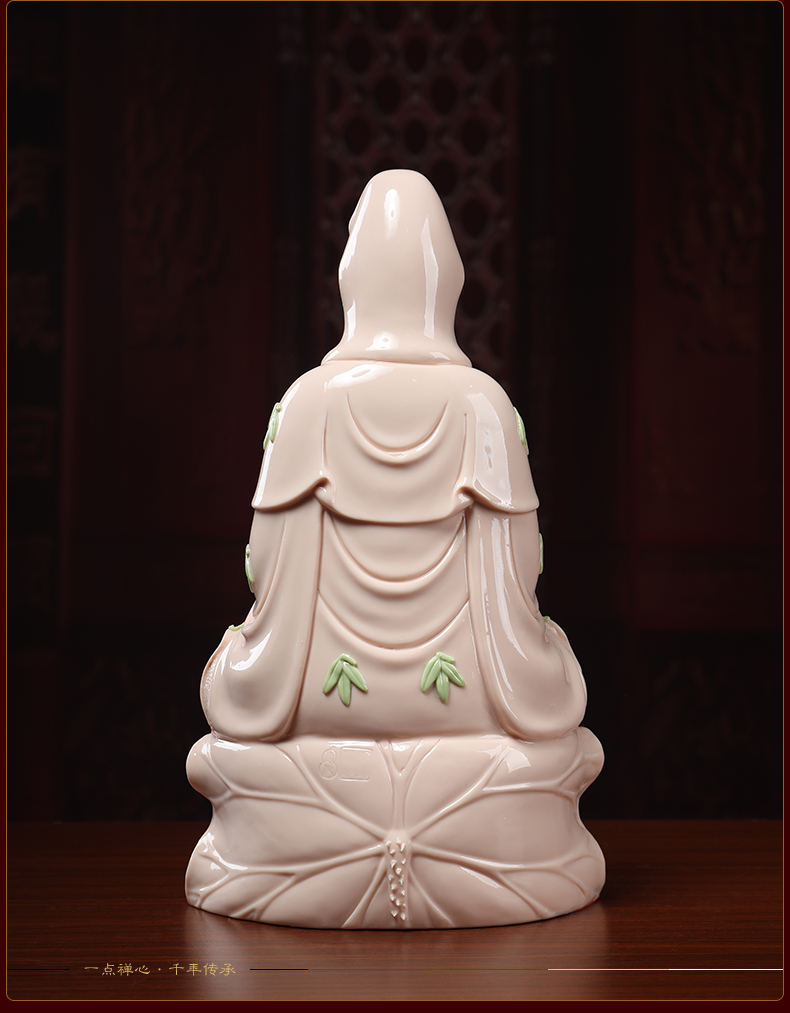 Yutang dai ceramic three holy Buddha guanyin western home furnishing articles to the as has trend to bodhisattva like at home