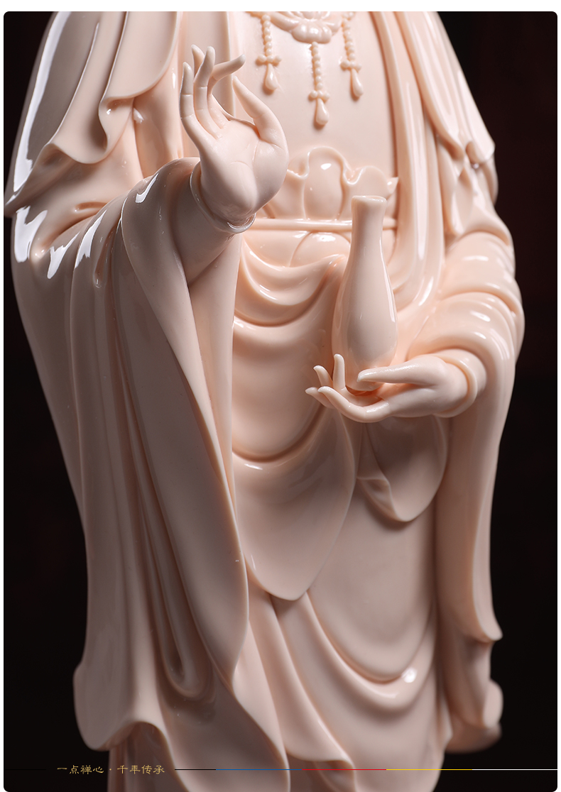 Yutang dai sound bodhisattva guanyin Buddha enshrined household ceramics furnishing articles 18 inches GuLian guanyin