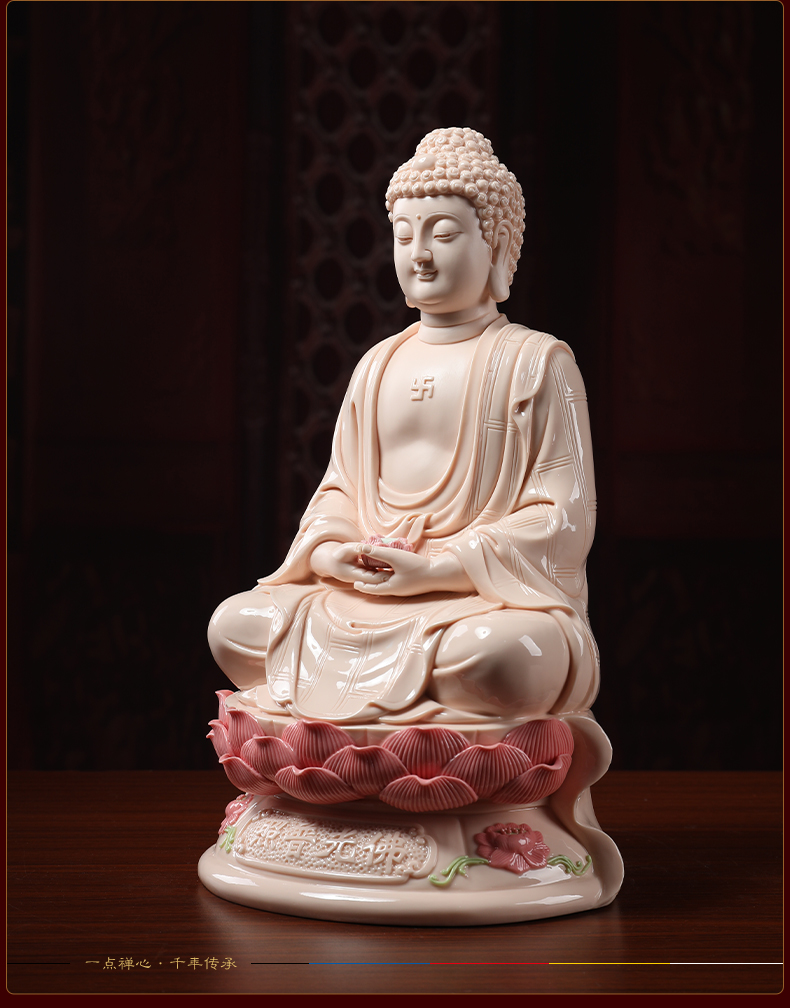 Yutang dai ceramic three holy Buddha guanyin western home furnishing articles to the as has trend to bodhisattva like at home