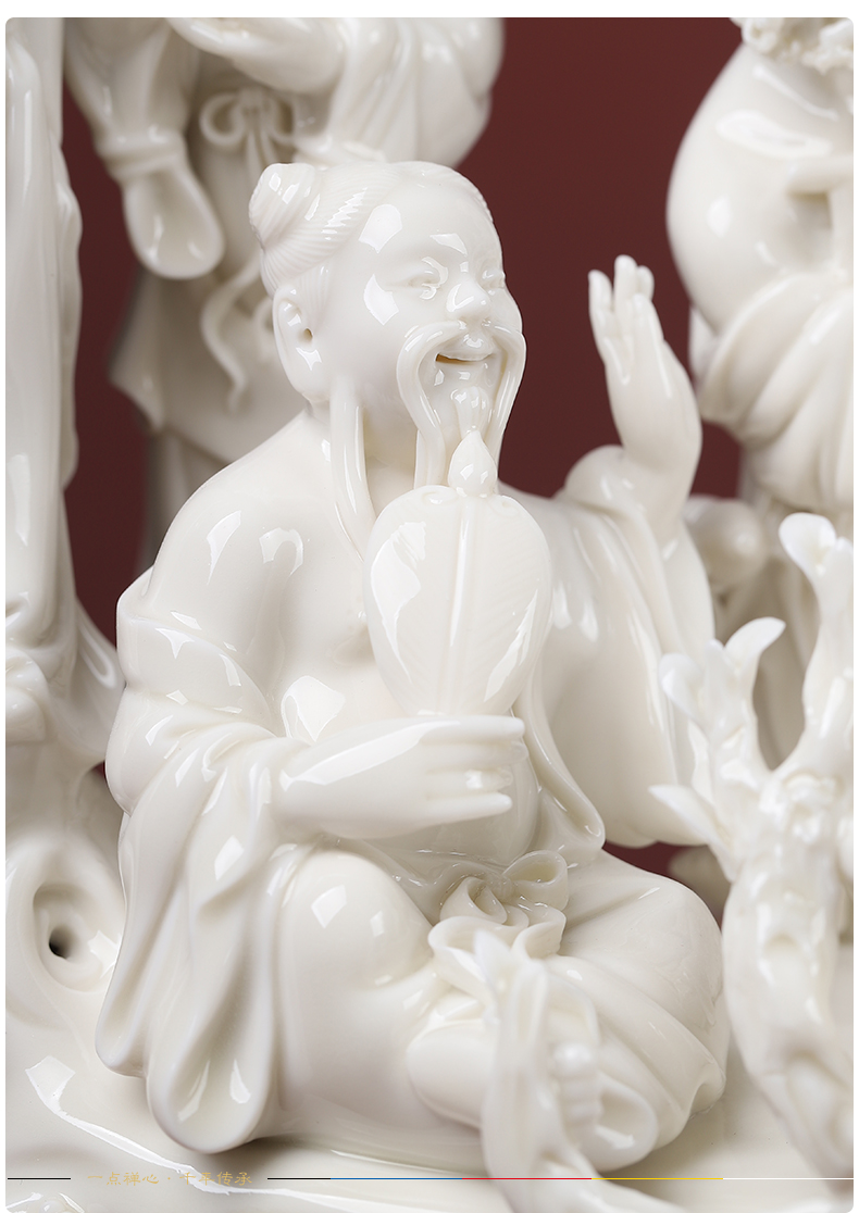 Yutang dai the eight immortals of pottery and porcelain figures furnishing articles furnishing articles, the eight immortals gods ensemble household to live in the sitting room