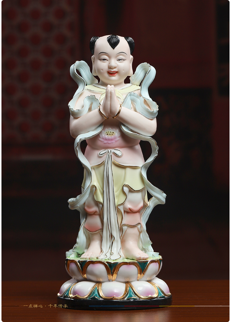 Yutang dai ceramic painting good fortune TongZiLong female Buddha enshrined household guanyin Jennifer, furnishing articles at home