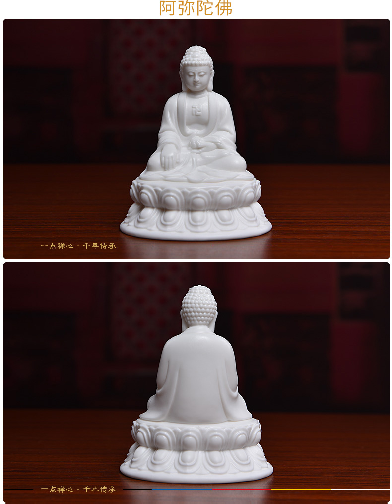 Yutang dai ceramic guanyin tathagata worship that occupy the home furnishing articles earth treasure bodhisattva manjusri three holy Buddha samantabhadra