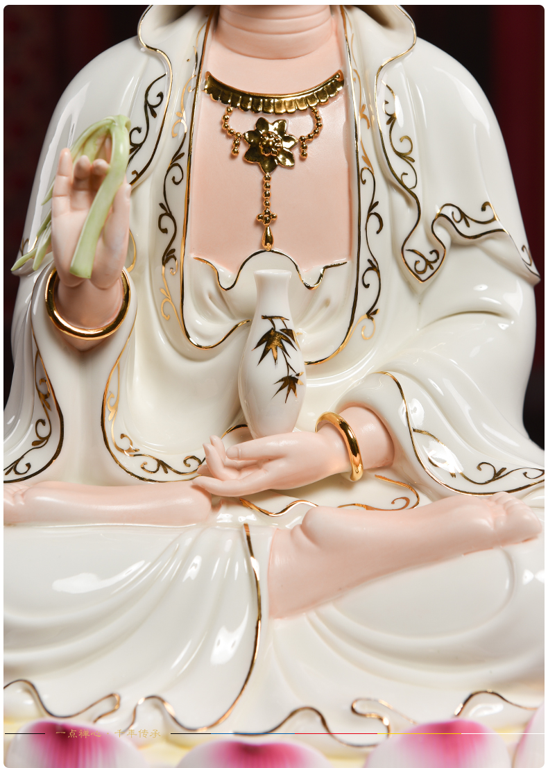 Yutang dai ceramic guanyin Buddha worship Buddha that occupy the home furnishing articles, informs jade lyrics Jin Nahai avalokitesvara