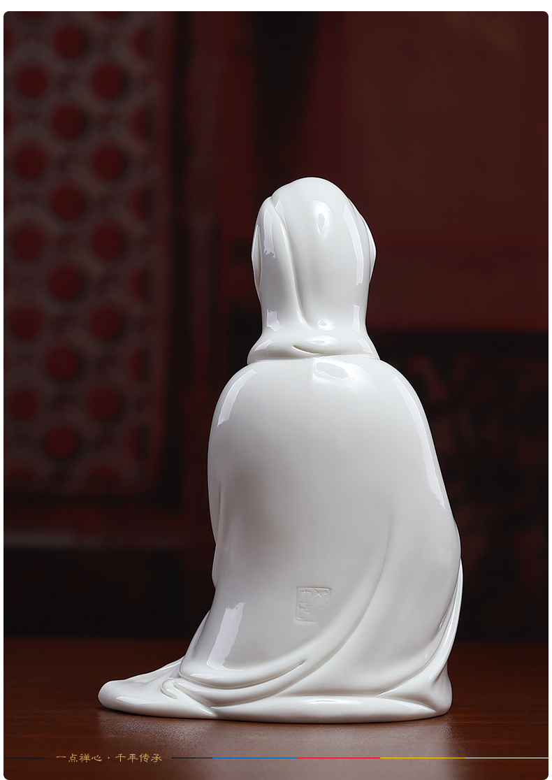 Yutang dai ceramic small guanyin Buddha to occupy the home furnishing articles at home avalokitesvara like car decoration