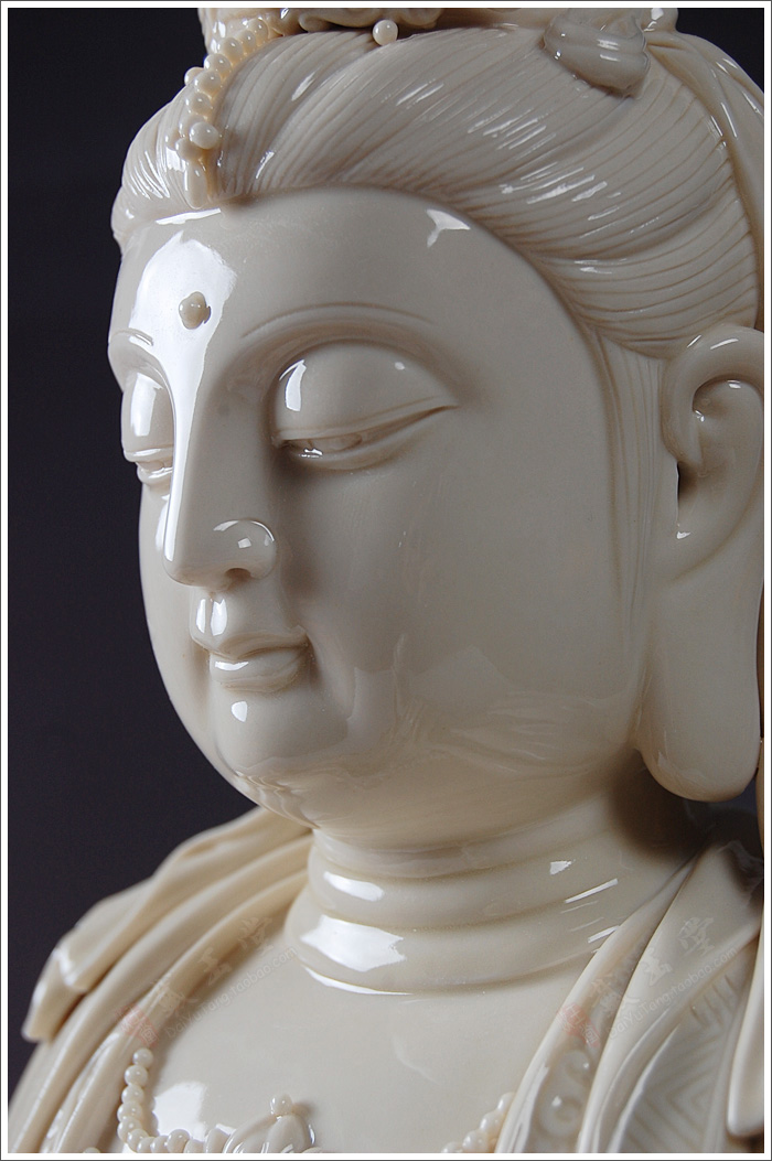 Yutang dai ceramic household kwan Yin - statute to the sitting room that occupy the home furnishing articles/yellow lotus jade goddess of mercy