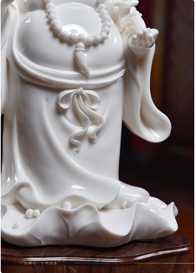 Yutang dai dehua white porcelain ceramic laughing Buddha maitreya Buddha furnishing articles creative decoration/fill their carts