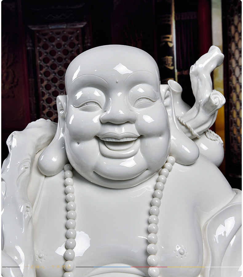 Yutang dai large laughing Buddha statute ceramics handicraft furnishing articles/1.1 meters large bag of maitreya D12-32