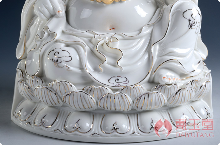 Yutang dai home smiling Buddha maitreya ceramic Buddha Buddha home furnishing articles/a bigger opening gifts