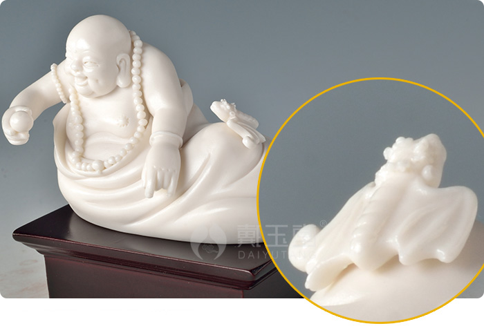 The Master of dehua white porcelain production is pulled from the shelves 】 【 Su Youde its art/3 inches to maitreya