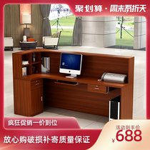 Corner cashier counter Company front desk Reception desk Simple modern clothing store small bar table Supermarket cashier