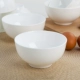 Xương bát sứ gia đình tinh khiết màu trắng men Tang Sơn gốm sứ bộ bát cơm bát nhỏ bát lớn bát lớn bát cao bát
