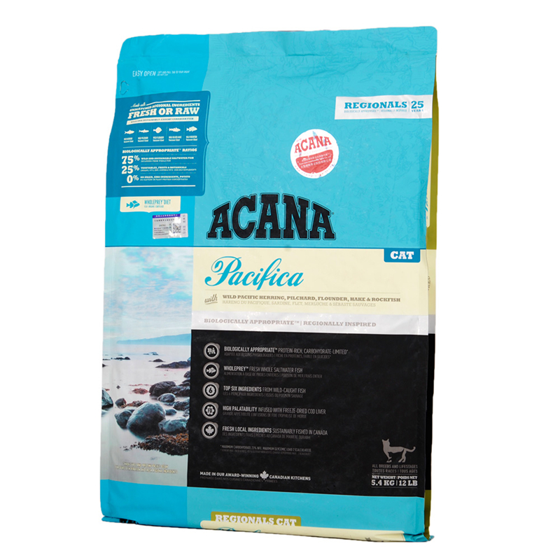 Canada ACANA Pacific Series●Deep Sea Fish Whole Cat Food 12lbs 5 4kg