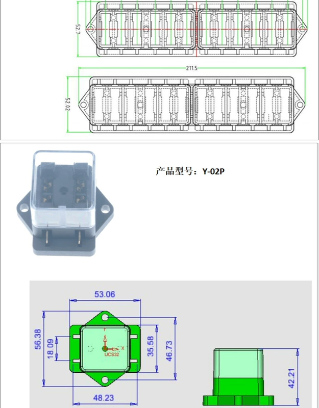 4 6 8 1012 bánh xe cầu chì giữ hộp cầu chì đa chiều xe kích thước trung bình thẳng giữ cầu chì lắp ráp