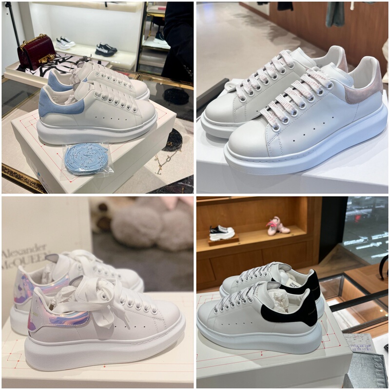 Authentic New Model White Sneakers for Women, Genuine Leather Pure White Thick-Soled Height-Increasing Casual Shoes, Classic Couple's Sneakers for Men