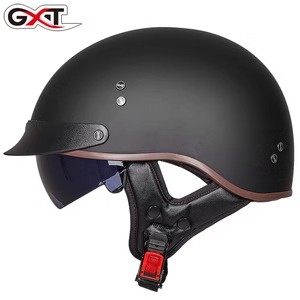 GXT motorcycle helmet men's summer half helmet retro scoop helmet women's electric car carbon fiber motorcycle helmet