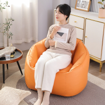 Technology cloth lazy sofa single tatami bean bag back Japanese leisure small apartment bedroom balcony pu leather