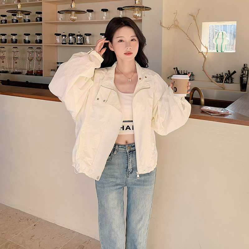 2026 Summer New Korean Style Casual Sun Protection Thin Jacket Short Women's Breathable Slimming Top Baseball Jacket