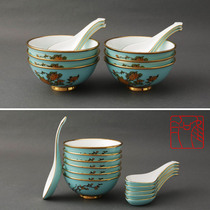 Sinocera Yongfengyuan G20 lady porcelain 100 120 bowl spoon rice bowl Soup bowl Small bowl set accessories single sale