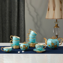 G20 lady porcelain 17 head coffee set China Porcelain Yongfengyuan household high-grade ceramic coffee cup set