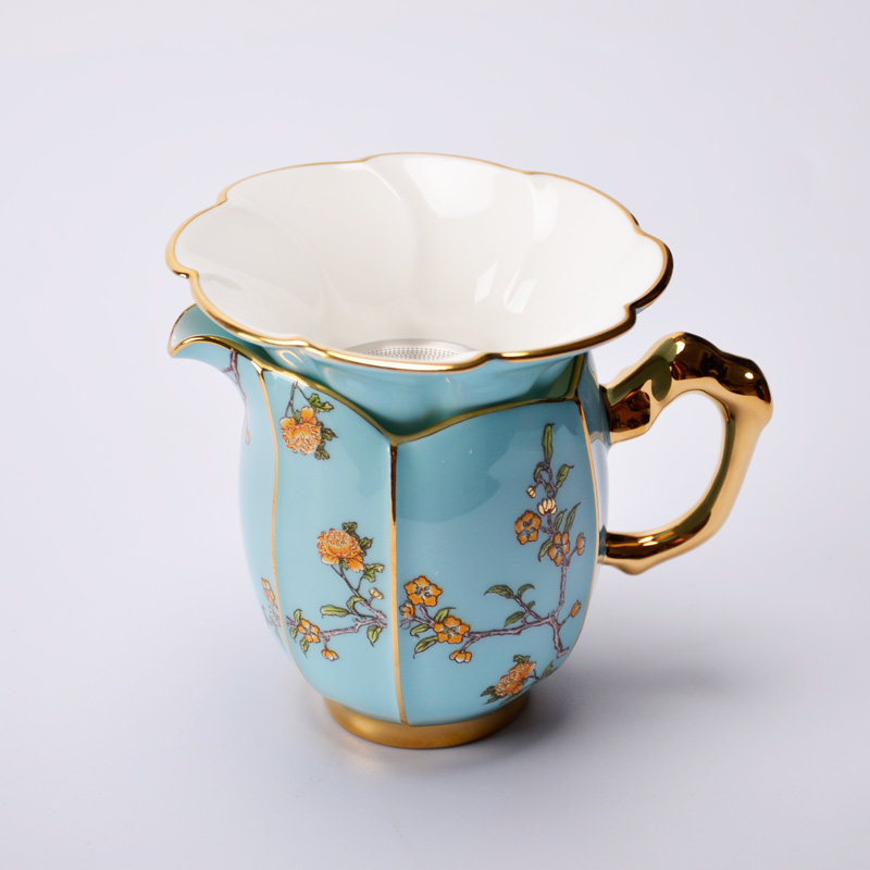 CHINESE PORCELAIN Yongfengyuan LADY PORCELAIN CERAMIC Gongfu TEA ACCESSORIES Optional FAIR CUP 180ML TEA FILTER TEA LEAK