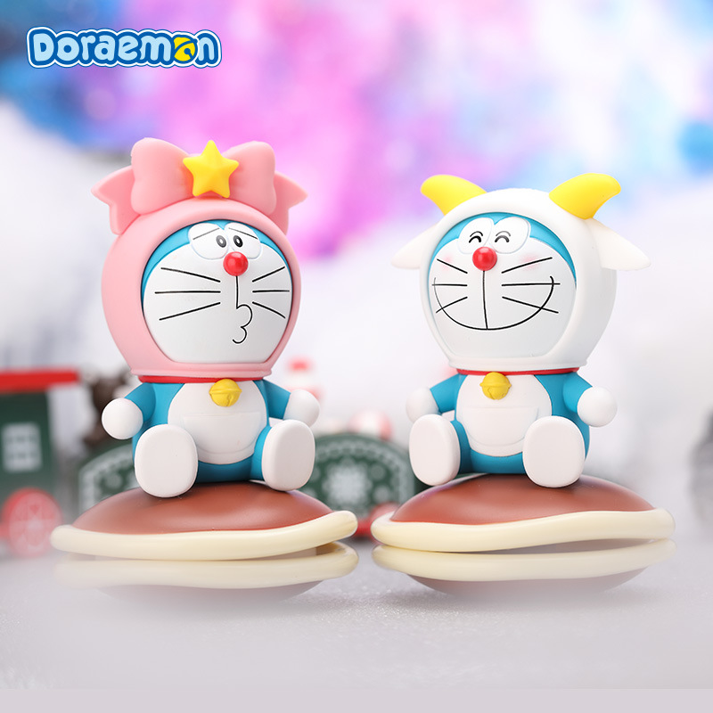 Doraemon Car Ornament Cartoon Twelve Constellation Silicone Car Purification Long-lasting Robot Cat Light Aromatherapy Tablets