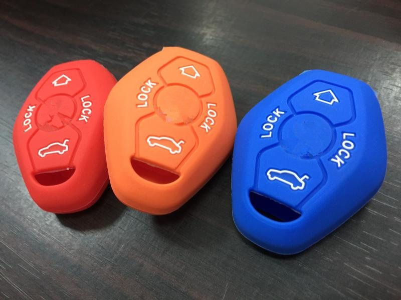 Suitable for 3 Series, 5 Series, 6 Series, 7 Series, X3, X5, X6, Z4 Silicone Key Case, Car Key Cover, Remote Control Protective Case
