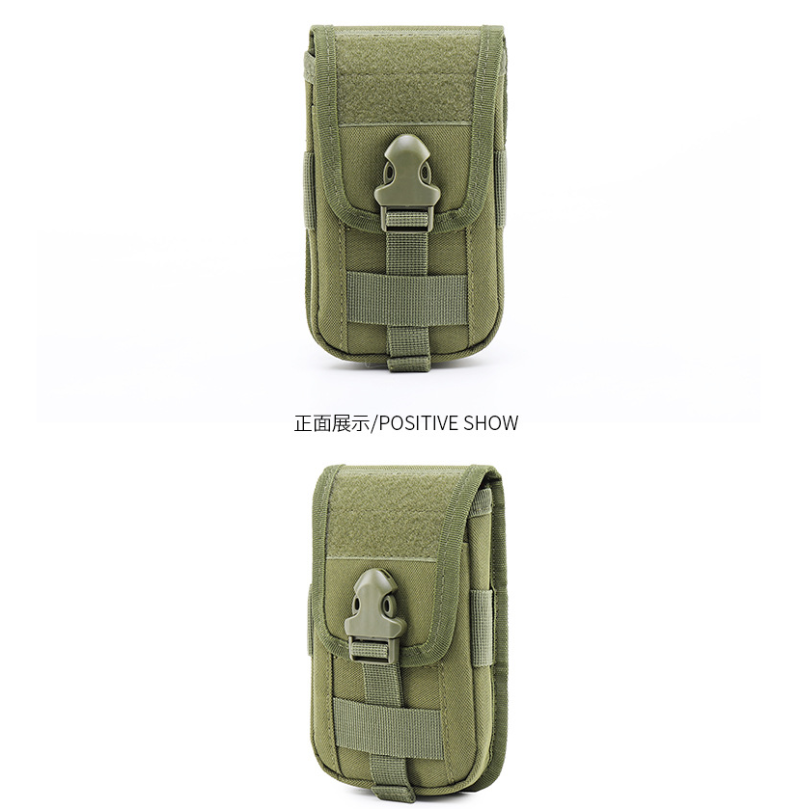 New men's mobile phone bag wearing belt tactical waist bag construction site work mobile phone bag middle-aged and elderly large-capacity hanging bag