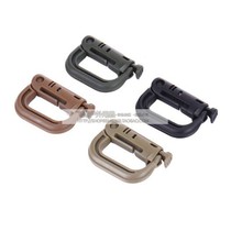 Outdoor backpack hanging buckle Safety buckle Tactical hanging buckle D type buckle Quick hanging climbing buckle