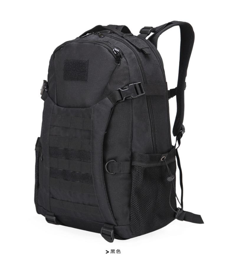 Outdoor sports black backpack backpack tactical eating chicken three-level bag men's school bag mountaineering bag women's hiking bag