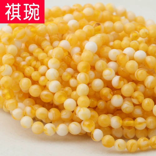 Синтезированные бусины из воскового агата, четки из круглых бусин, украшение-шарик, аксессуар ручной работы, аксессуары, 3-16мм