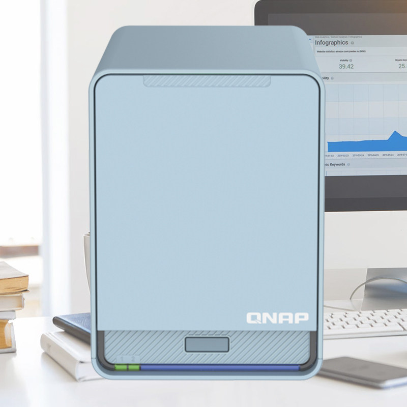 QNAP wi Unicom QMiroPlus-201W Three-frequency Mesh Wi-Fi NAS Storage Router One