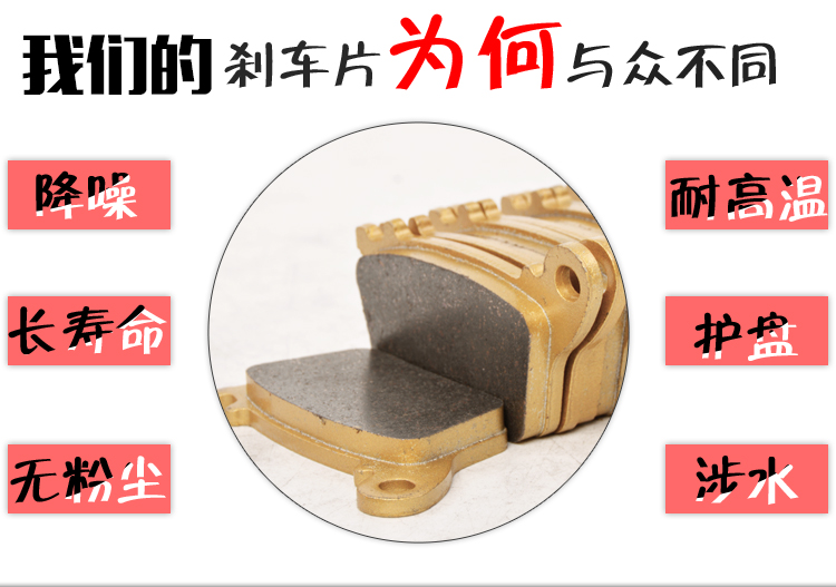 Phụ kiện má phanh CBR1000 cho 06-13 Honda CBR1000RR phanh đĩa xe máy má phanh sau - Pad phanh tay thắng xe máy